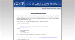 Desktop Screenshot of cert.gulfcoastclaimsfacility.com