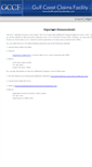 Mobile Screenshot of cert.gulfcoastclaimsfacility.com